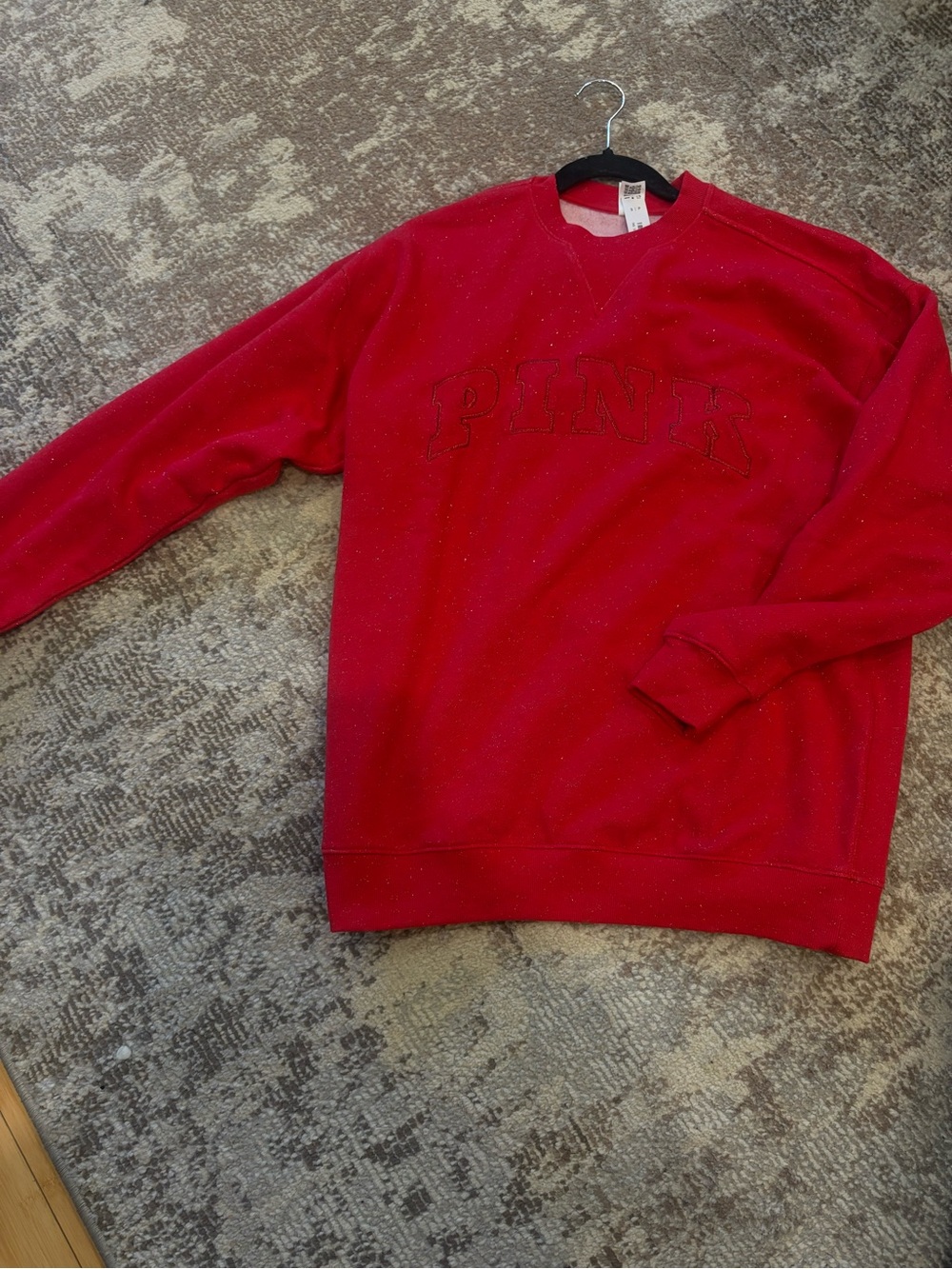 PINK Victoria's Secret Red Crewneck Sweatshirt